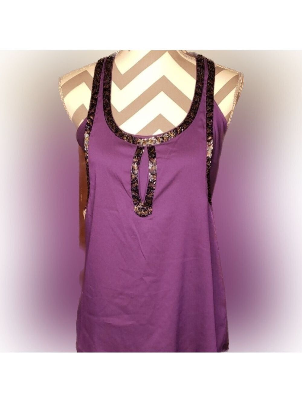 - Miss Me Couture 2 Piece Beaded Tank Size Small NWT